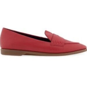 Aerosoles Benvenuto Moc Toe Racing Red  Leather Slip-On Loafers Womens Size 5.5